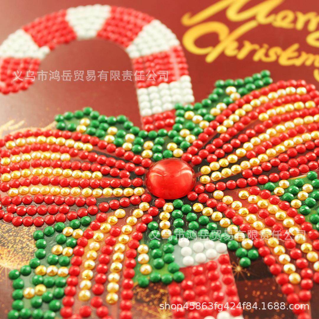 创意十字绣圣诞贺卡生日新年祝福卡圣诞卡片钻石画,居家布艺,钻石绣,淘宝优惠券,粉丝福利购,淘宝优惠卷
