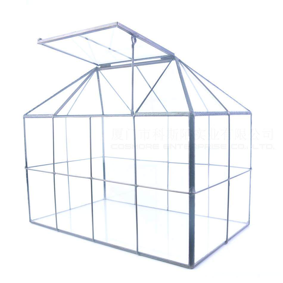 顶开口玻璃房子小多肉植物苔藓微景观不规则玻璃永生小花房盒,家居饰品,花盆,淘宝优惠券,粉丝福利购,淘宝优惠卷