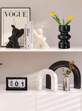 创意福鹿轻奢现代客厅电视柜酒柜玄关展示餐边柜艺术高档装饰摆件