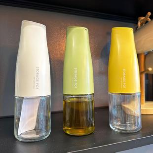 玻璃油壶自动开合油瓶家用厨房调料瓶酱油醋壶控油防漏不挂油 日式