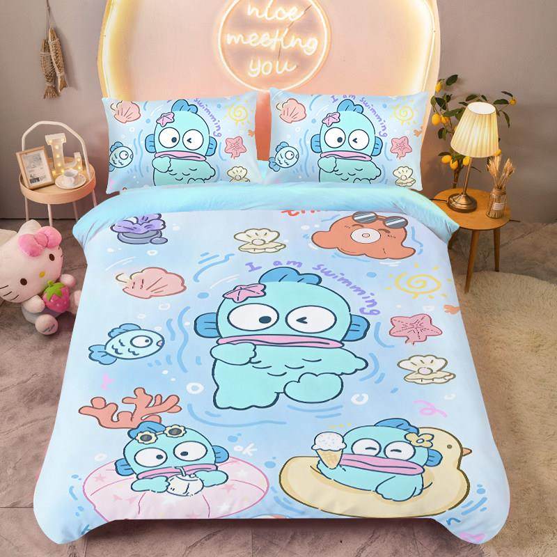 丑鱼汉顿四件套水晶绒保暖学生宿舍家用冬季加厚单品被套三件套,床上用品,床品套件/四件套/多件套,淘宝优惠券,粉丝福利购,淘宝优惠卷