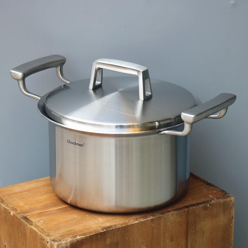 德国 五层夹铜汤锅304不锈钢一体汤煲家用燃气电磁炉通用20cm