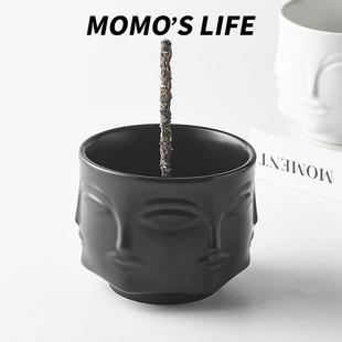 ins风陶瓷香插香座线 线香底座家用室内高级感香薰摆件香插送礼物