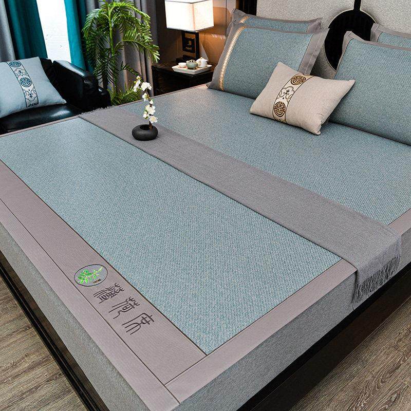 2025新款艾草清香薄荷席夏季空调凉席藤席冰丝席纯天然藤席床笠款,床上用品,冰丝席,淘宝优惠券,粉丝福利购,淘宝优惠卷