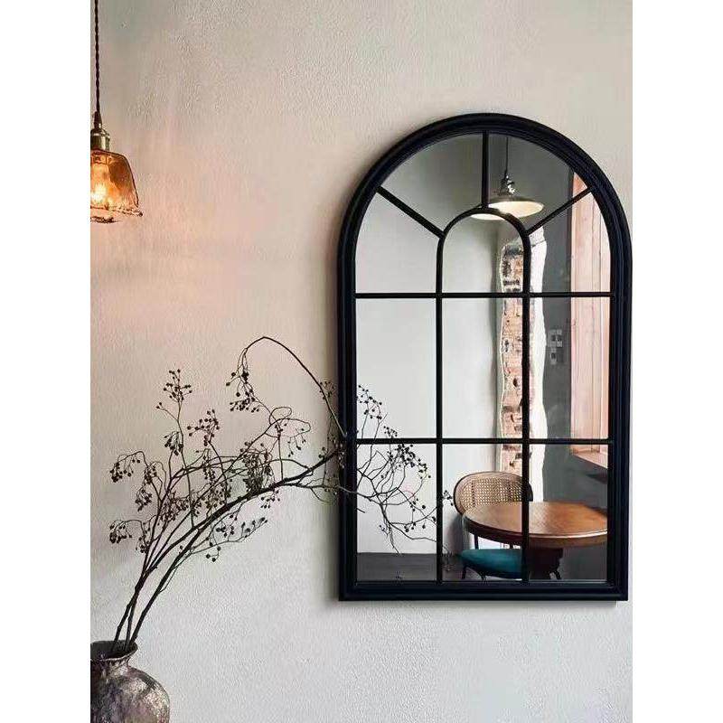 简约铁艺墙面装饰艺术假窗镜餐厅背景墙壁饰圆弧窗户床头挂饰客厅,住宅家具,装饰镜,淘宝优惠券,粉丝福利购,淘宝优惠卷