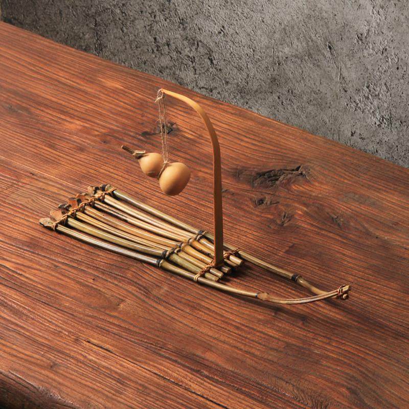 天然葫芦舟形竹排摆件桌面禅意装饰茶点盘点心环香炉底座茶托 托,特色手工艺,竹编/竹雕,淘宝优惠券,粉丝福利购,淘宝优惠卷