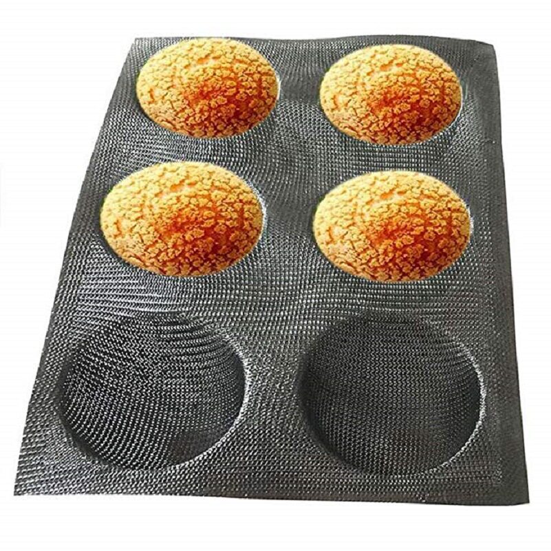 半圆形面包模具透气型挞模具 硅胶玻璃纤维涂层 食品级