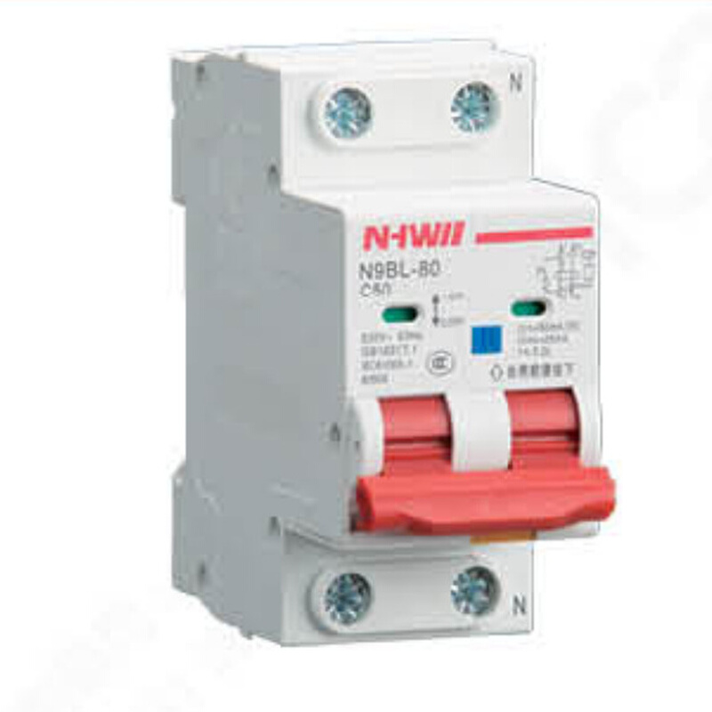 2P小型漏电断路器N9BL-80/1P+N6-80A 高性能小型漏电开关工厂直销
