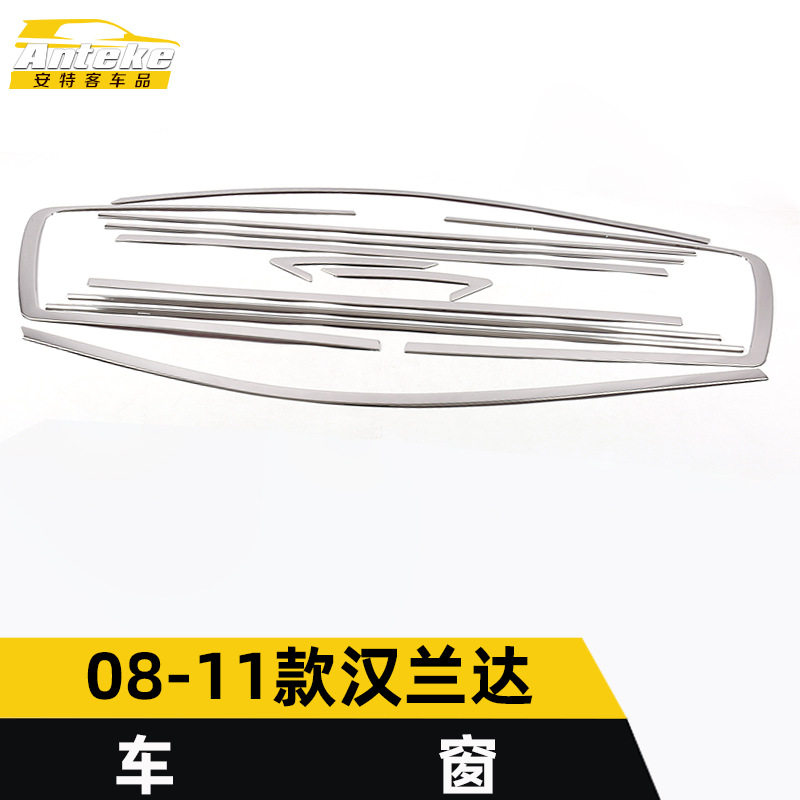 适用于08-11款汉兰达车窗饰条汉兰达车身玻璃防刮擦蹭装饰贴配件