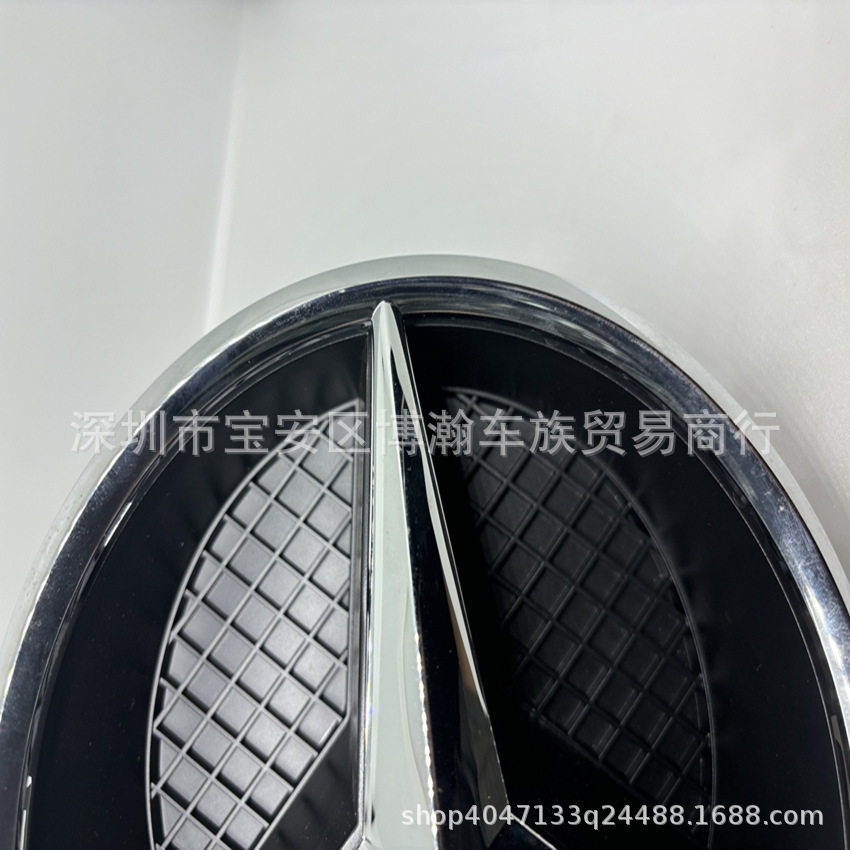 适用奔驰E260 GLE级 C200 GLK ML级中网标志原装前标车头三叉大标