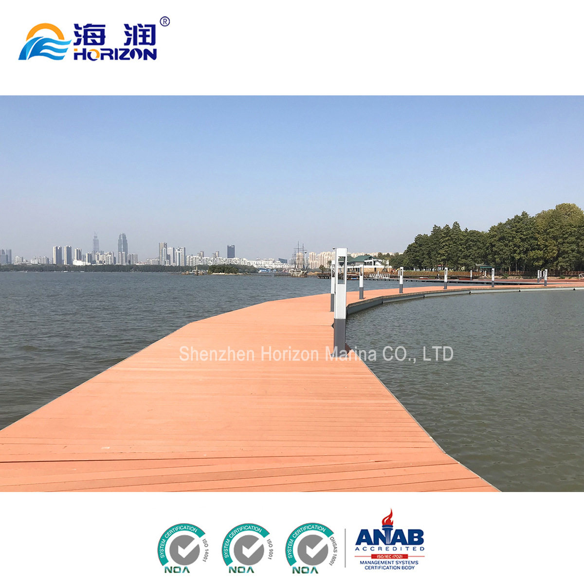 厂家直销混凝土结构浮桥水上浮台 浮箱浮筒平台游艇码头引渡桥