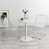 小圆桌奶茶店桌子铁艺简约咖啡桌洽谈桌接待餐桌休闲阳台桌子