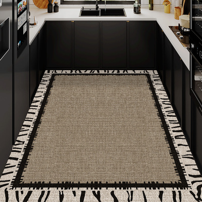 科技皮厨房地垫全铺地毯防油防水可擦免洗耐脏防滑垫吸水防污脚垫