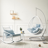 吊篮藤椅室内秋千摇椅阳台休闲椅网红吊床椅子懒人摇篮椅吊椅家用