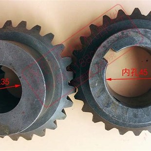 210不干胶商标机齿轮伞齿轮斜齿90度锥齿轮螺旋齿轮印刷机配件