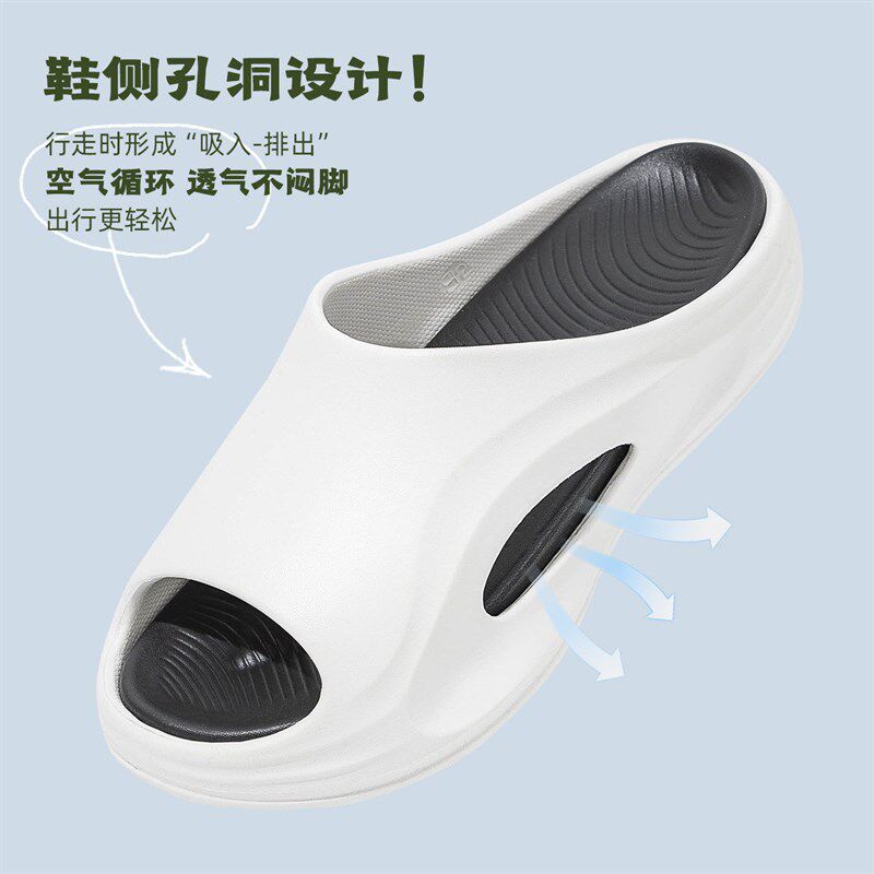 足弓支撑拖鞋男款2025新款夏季外穿厚底防滑外穿运动篮球凉拖男士