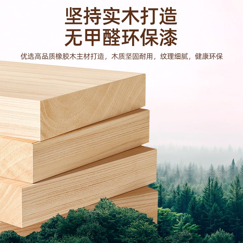 防爆钢化玻璃实木全身镜落地镜子家用中古穿衣镜挂墙全面屏试衣镜