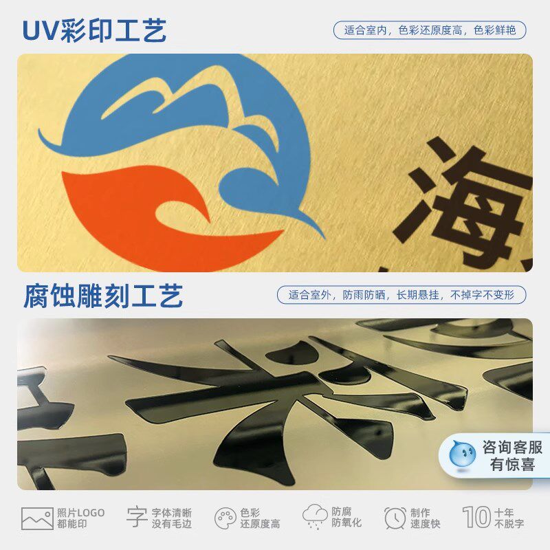 不锈钢广告牌公司门牌牌匾牌子招牌制作铜牌拉丝牌匾招牌制作订制