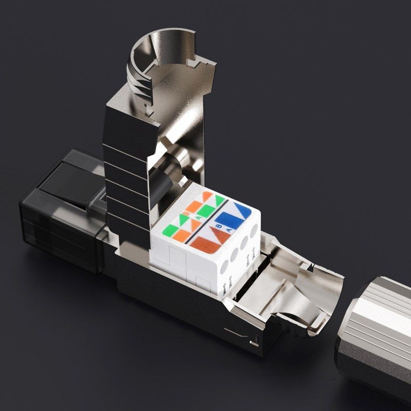 精选超六类免压屏蔽水晶头七类八类免打水晶头RJ45头CAT6A接头8类,电子元器件市场,水晶头,淘宝优惠券,粉丝福利购,淘宝优惠卷
