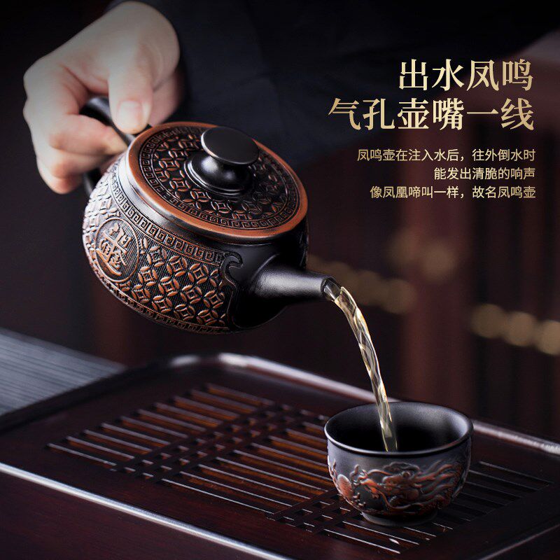 陶福气严选张宝玲大师紫陶茶壶家用紫砂陶瓷功夫茶具泡茶闷茶单壶