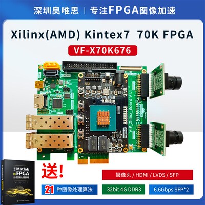 [VF-X70K676]Xilinx K7 70K FPGA图像算法处理开发板+源码工程
