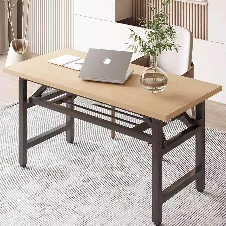 可折叠电脑桌简约长条桌办公桌会议桌培训桌简易家用学习写字桌子
