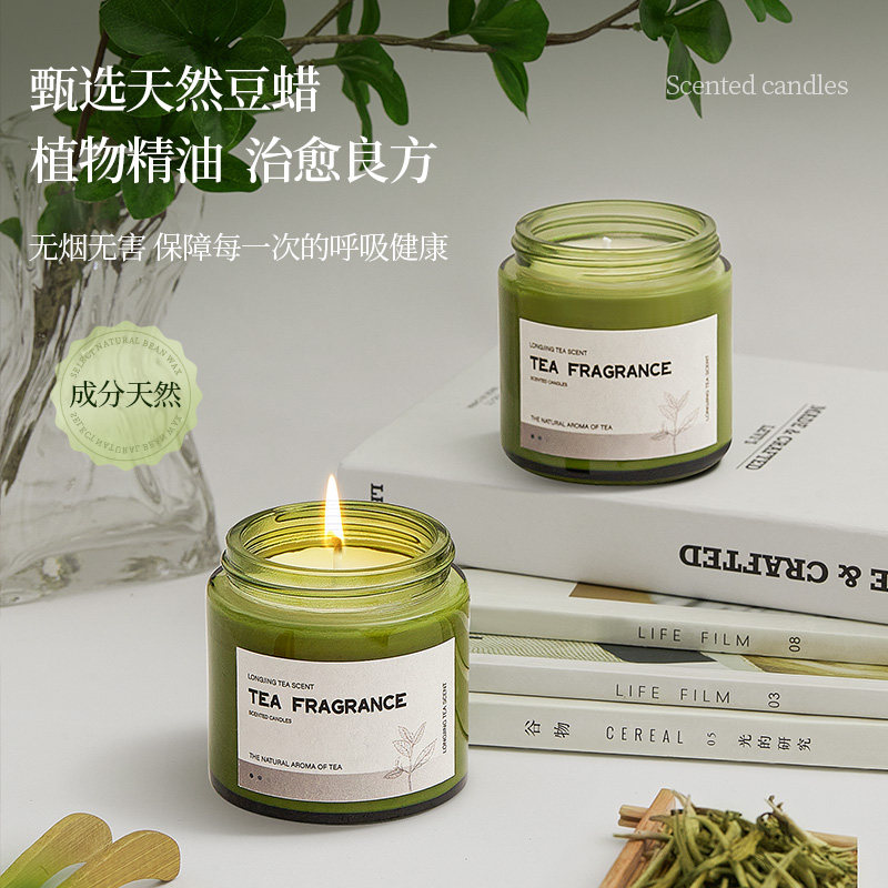 精选香薰蜡烛熏香小众高级卧室内持久家用房间生日礼物蓝风铃屋内