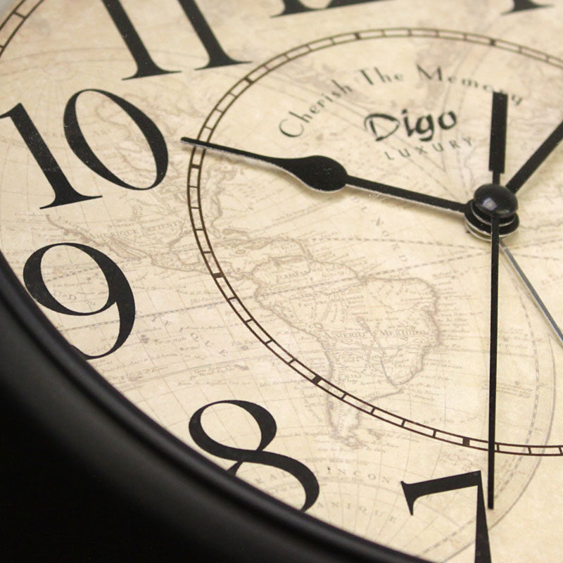 客厅钟表摆件桌面个性创意摆台式座钟电视柜家用超大号闹钟马蹄表