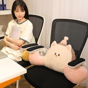 精选可爱腰靠办公室腰枕靠枕孕妇护腰工位靠垫久坐座椅椅子腰托靠