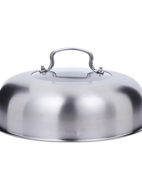蒸锅锅盖高拱盖不锈钢汤锅手打铁锅盖子26cm28cm30加厚加高炒锅盖