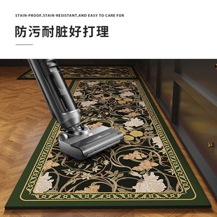 复古厨房c地垫防水防油可擦免洗脚垫家用门口吸水耐脏垫子防滑地