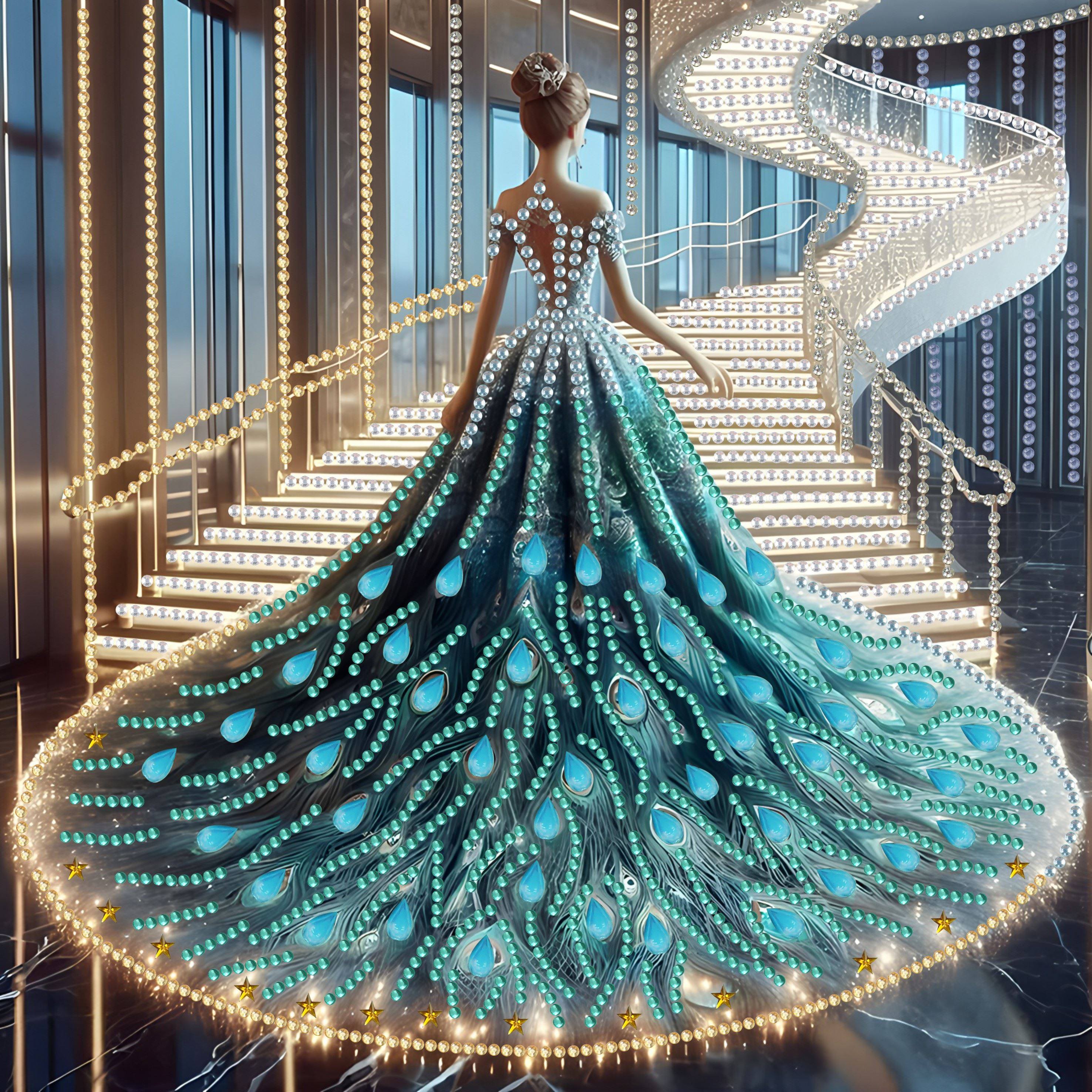 5D DIY贴画异形钻石美女儿童大小钻画益智手工制作装饰画送礼