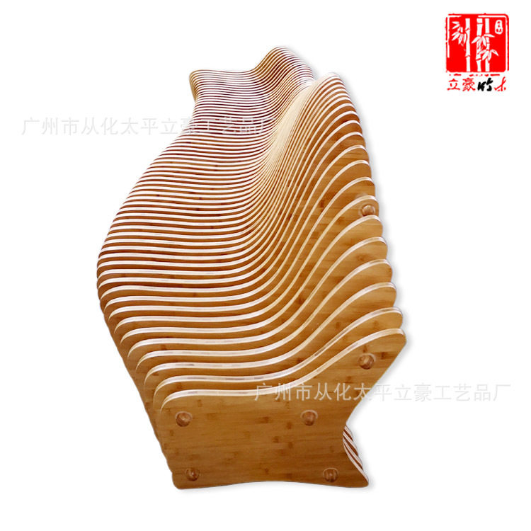 立豪竹木家具厂竹制沙发创意造型沙发椅竹制休闲沙休息区竹沙发