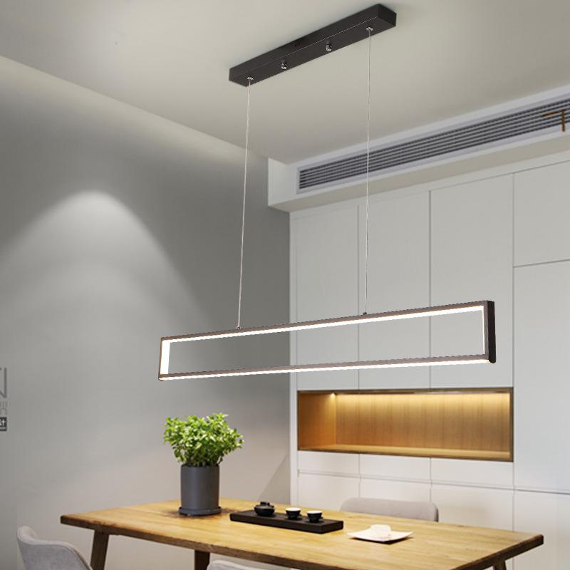 餐厅灯吊灯led简约现代北欧创意艺术个性吧台设计师极简长条灯具