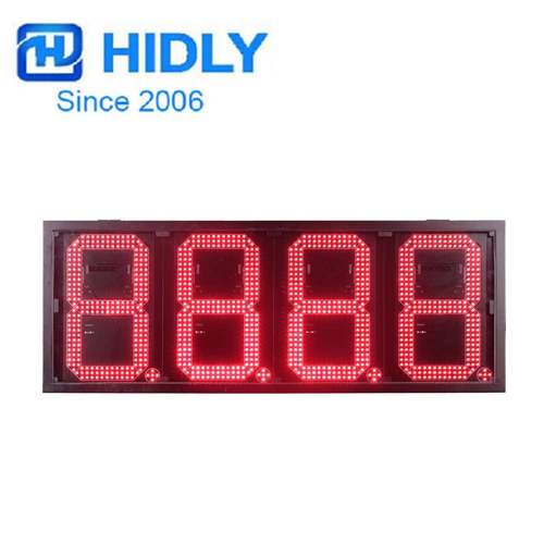 陕甘宁10寸红色led油价牌加油站标识牌8888油价屏