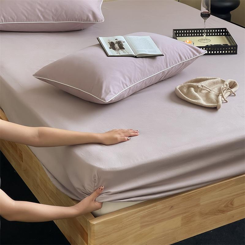高端加厚全棉磨毛床笠单件春秋冬纯棉床垫罩全包床罩席梦思防尘罩