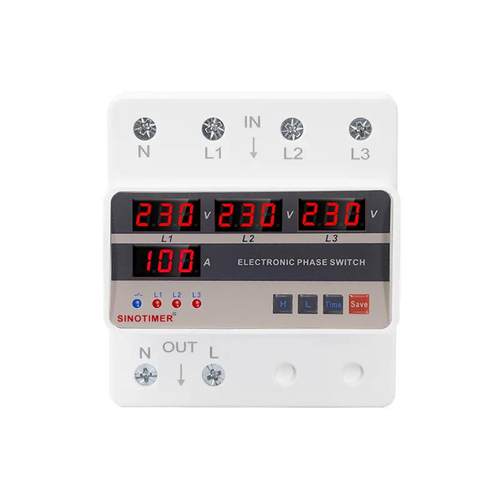 STVP-935S三相自动转换电子相位转换开关不间断过欠压缺相保护器