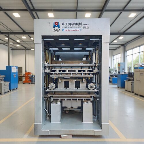 华源QT8-15全自动盲道砖液压路面花砖机高产量荷兰砖液压打砖机