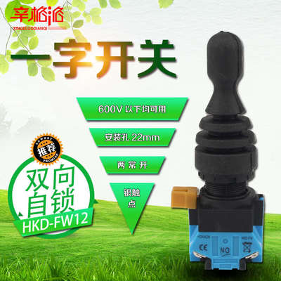 11防水型 十字开关HKD-FW12 双向自锁22mm 摇杆开关 主令开关控制