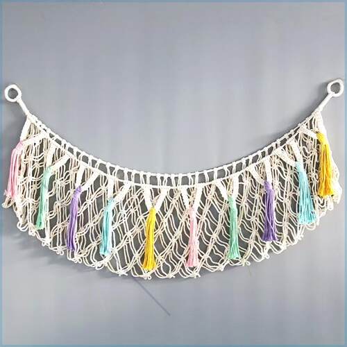 娃收纳网兜儿童房毛绒玩具