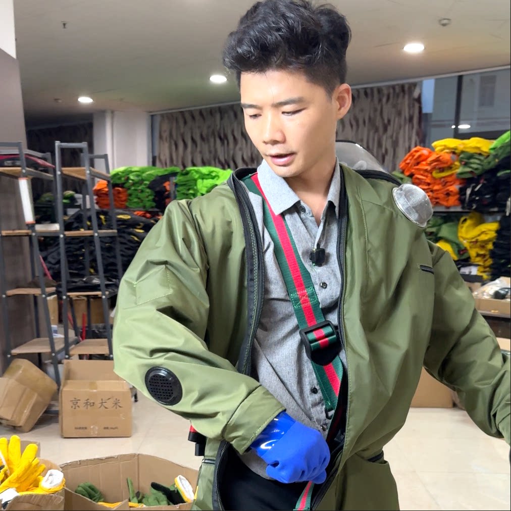 吴氏风扇透气防蜂服抓马蜂专用