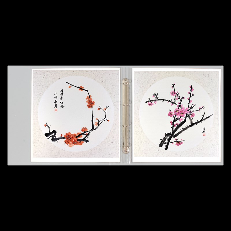 云硕国画收纳册画画收纳正方形儿童活页画册美术作品集高清大容量