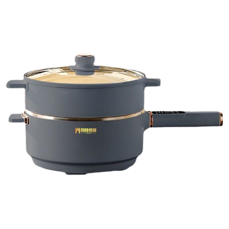高档梅特德菲电炒锅不粘锅家用无涂层炒菜锅多功能电煮锅一体炒锅