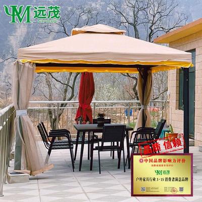 远茂户外凉亭庭院亭子四角凉亭别墅室外遮阳棚露天天台休闲雨蓬