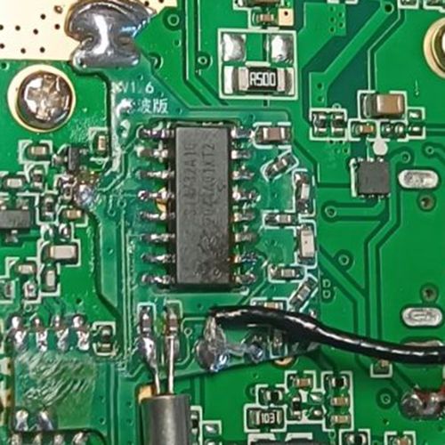 速发泉盛UVK6改装芯片/UVK5对讲机改短波收音机SI4732模块集成板P