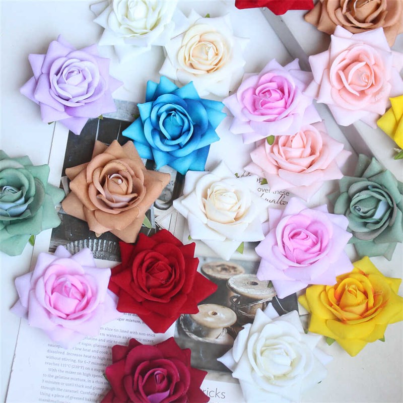 速发风花花瑰花花假花朵手工制作簪玫头饰痛包谷美花环材料
