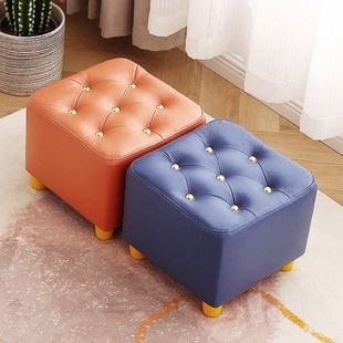 凳家用门口入户穿鞋 速发轻奢换鞋 小凳子茶几矮凳布艺沙发脚踏板凳