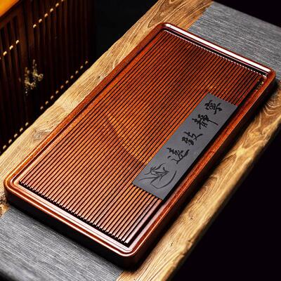 整块花梨木茶盘木制 实木茶盘家用大号茶海茶台原木功夫茶具