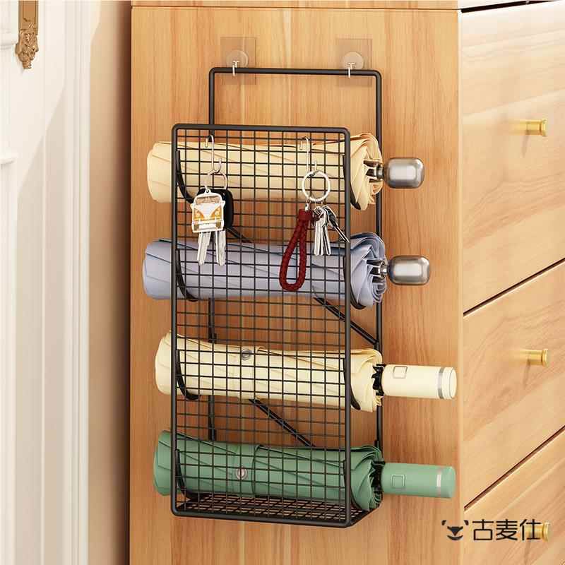 雨伞收纳架雨伞挂钩免打孔壁挂式伞架家用入户门口收纳神器雨伞架