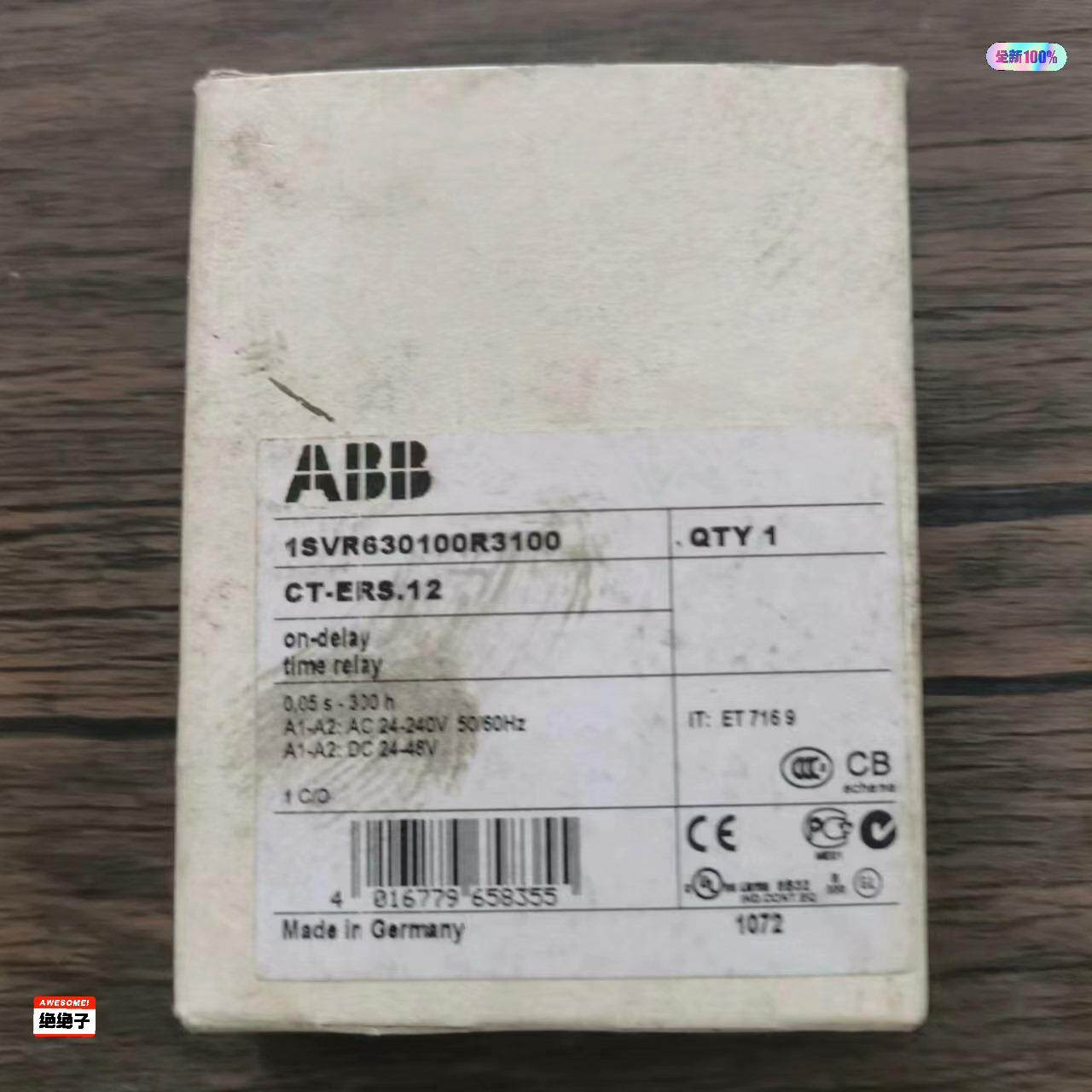 【顺庆】全新原装正品 ABB CT-ERS.12 时间继电器 1SV【议价】